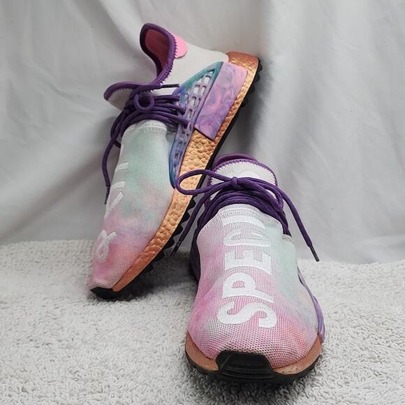PHARRELL x ADIDAS HUMAN RACE NMD FESTIVAL PINK ROSEGOLD MENS 11.5 CUSTOMIZED - Picture 16 of 16